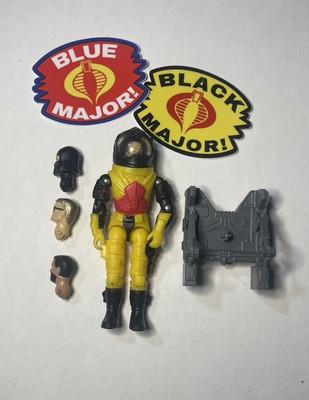 NEW GI JOE 2025 BLACK MAJOR CUSTOM STYLE PAYLOAD EXTRA HEAD COBRA COMMANDER