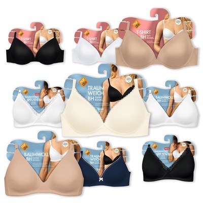 Nur Die Damen Unterwäsche Sport Soft Bh Bra Push-Up Bustier Schalen Bügellos