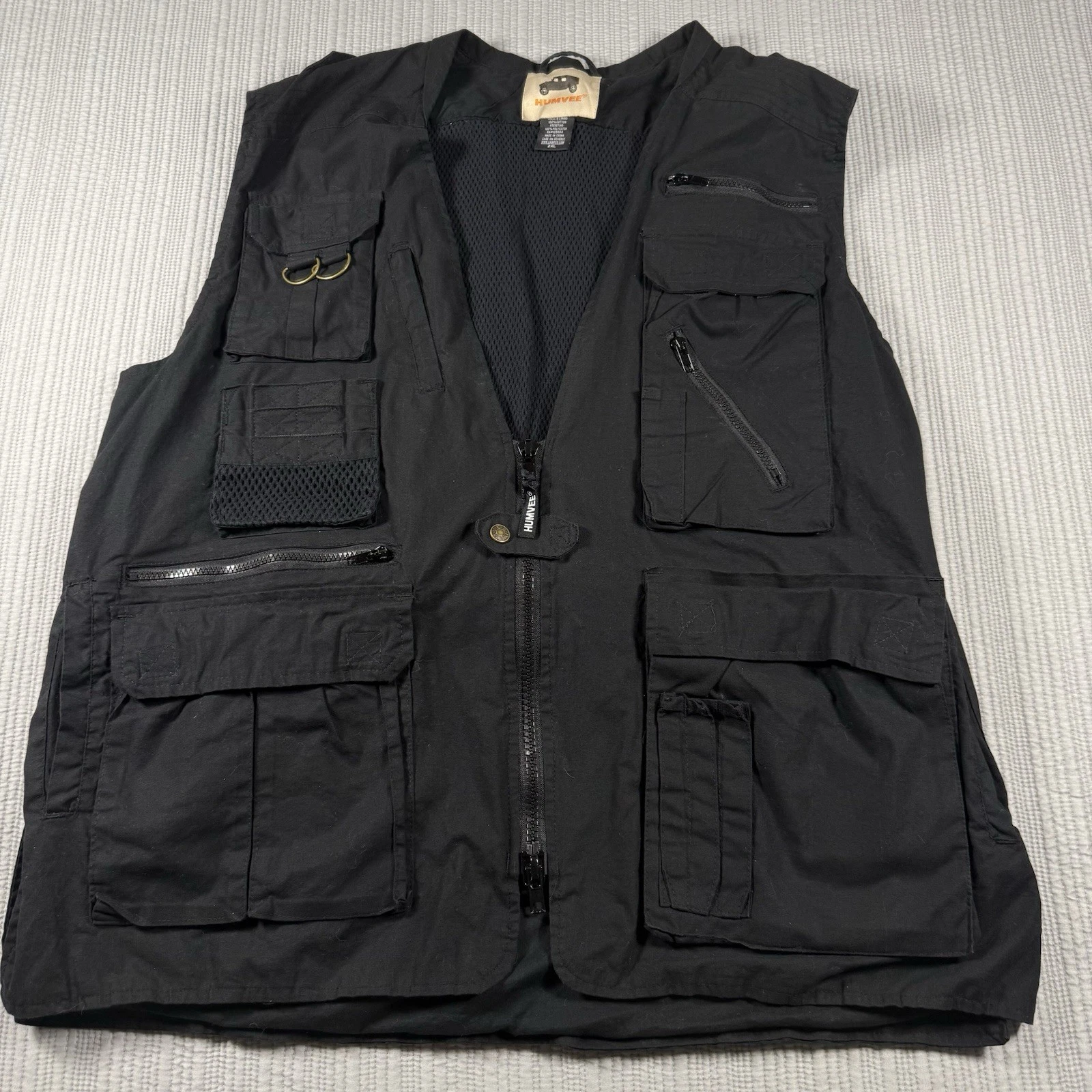 Humvee Mens Vest XXL Black Hunting Fishing Camping Outdoors Adventure Gear