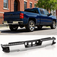 Chrome Rear Step Bumper Assembly For Chevy Silverado Gmc Sierra 1500 2014-2018