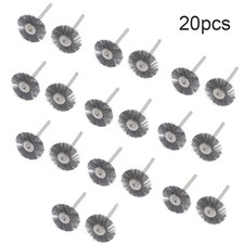 B&uuml;rsten 3.175mm Schaft Drahtrad Drehwerkzeug F&uuml;r Bohrpolieren Minib&uuml;rste