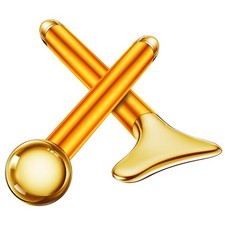 2-in-1 Gua Sha and Ice Roller Facial Tools, Electric Face Massager Device for.