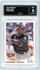 2013 Topps Update Marcell Ozuna Graded Rookie Card #US279 GMA 9. rookie card picture