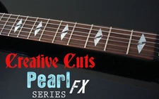 Split Diamond MOP Fret Markers Vinyl Inlay Set Sticker Decal for BASS and GUITAR