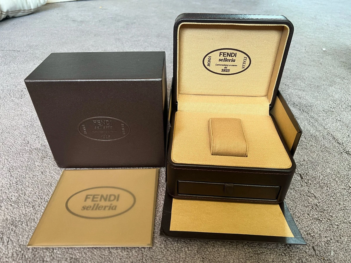 FENDI Selleria Watch Storage Case W Drawer w/Box, Paper ] Fendi Selleria 80200M Gray Dial Quartz  main image 3