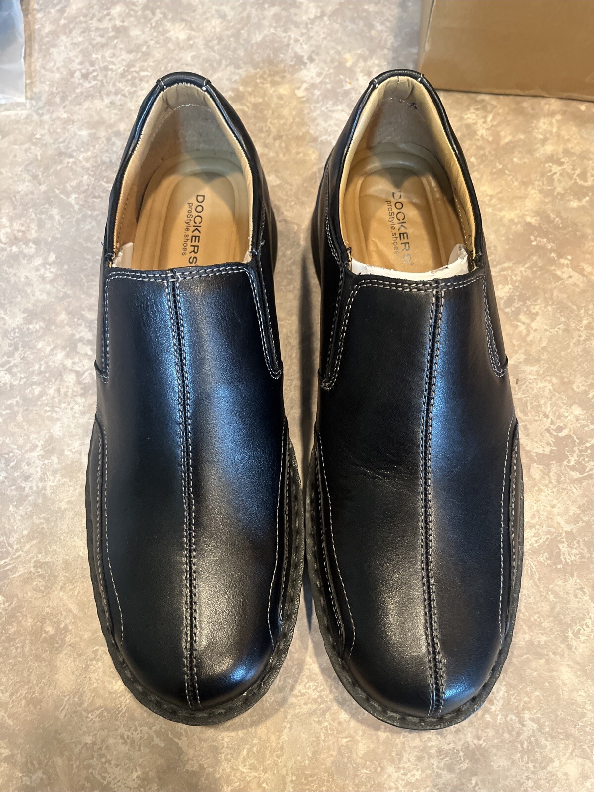 SAOLA Scarpe Dockers Pro Style All Motion da uomo taglia 11 in pelle nera