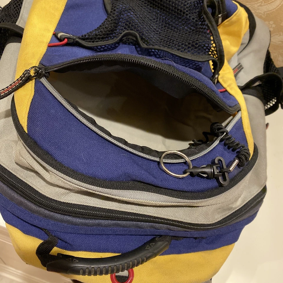 Lands’ End 男孩蓝色/灰色/黄色背包 — 第 4/4 张图片