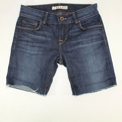 J Brand Jean Shorts Womens Size 26 Denim Cuffed Raw Hem