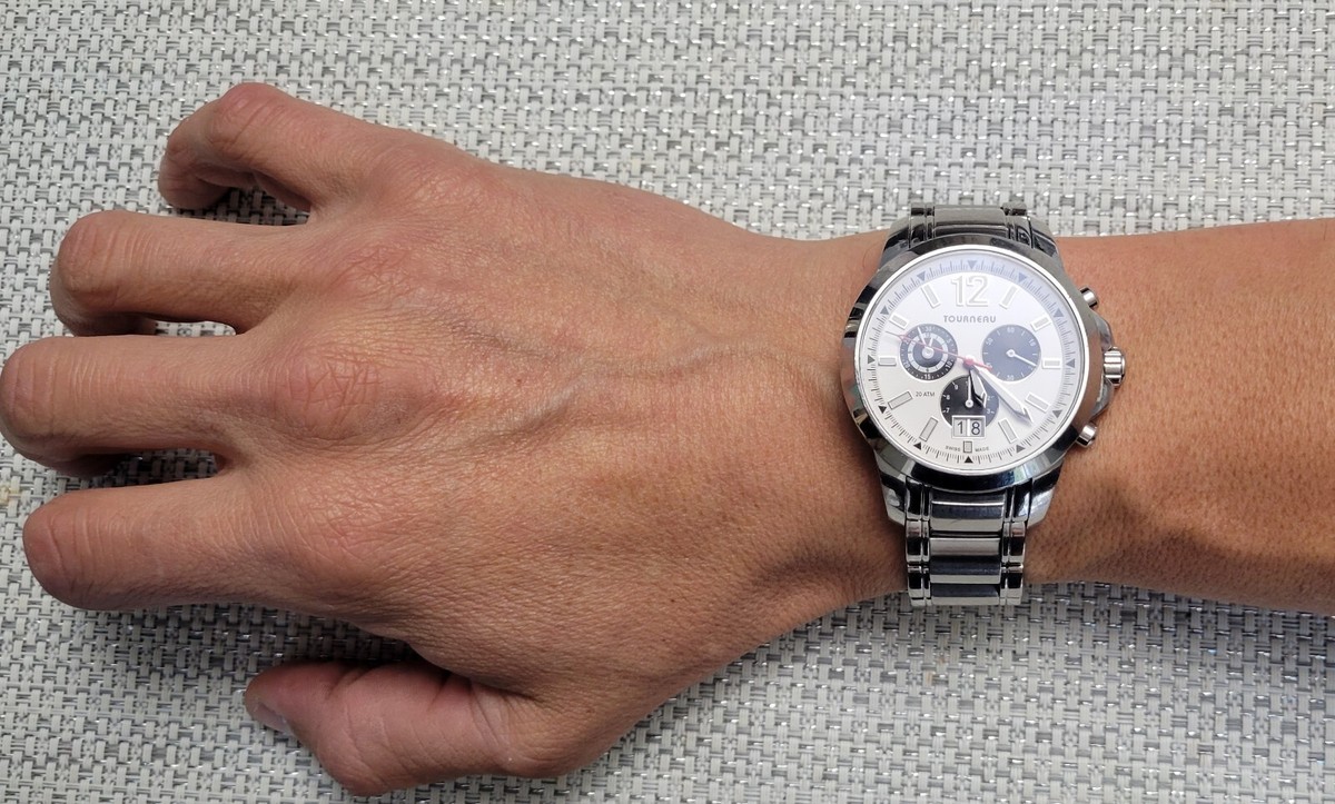 TOURNEAU 腕時計 Tourneau Chronograph 5050.B 42mm 13 Jewels 20atm Swiss