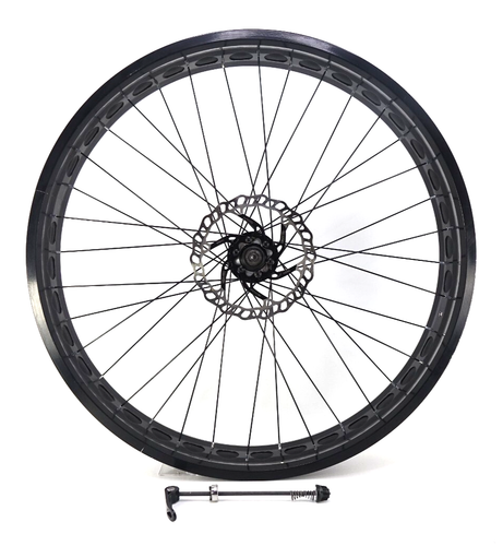 Mongoose Fat Tire Mountain Bike 26" 135mm 36H Front Wheel Set + 160mm Disk - 第 1/4 張圖片
