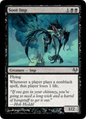 4x MTG Soot Imp, Light Play, English Eventide