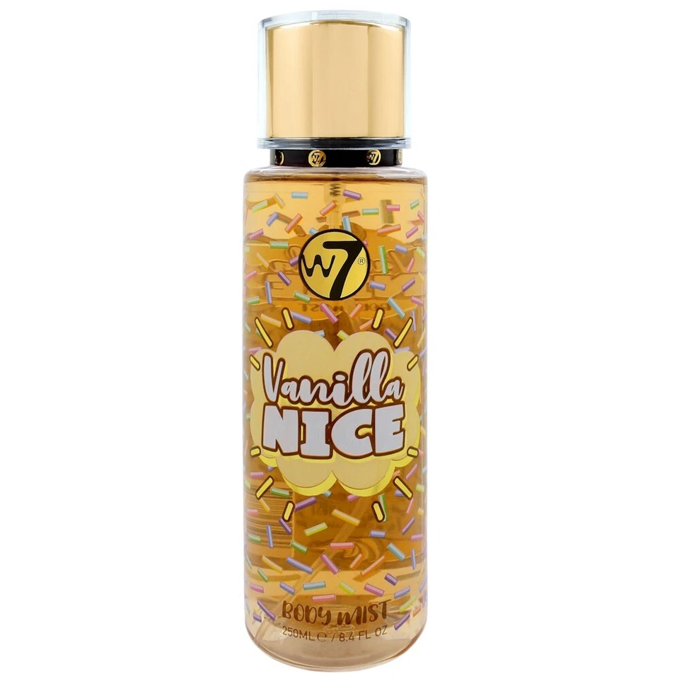W7 COSMETICS W7 Vanilla Nice 250ml Body Mist Fragrance Spray