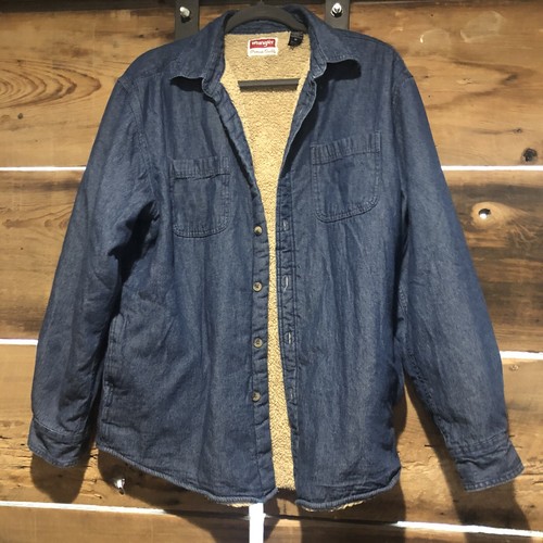 Wrangler Mens Sherpa Fleece Lined Denim 