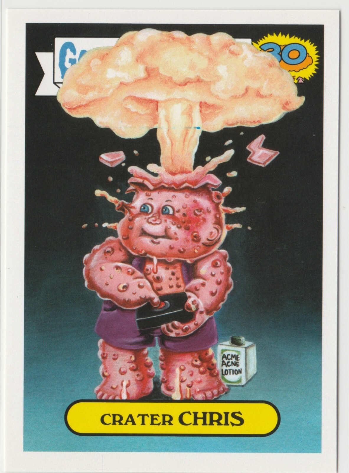 Crater Chris 5b Garbage Pail Kids GPK 2015 30th Anniversary Series Trading Card