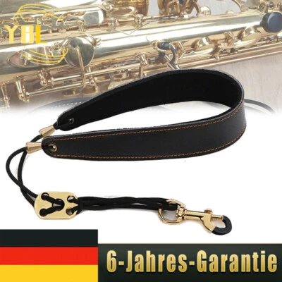 MARKENLOS Saxophon Gurt PU Leder Einstellbarer Umhängeriemen Für Saxophonklarin Fagotte
