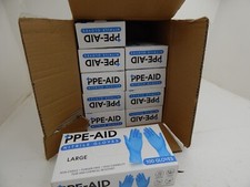 NITRILE GLOVES Blue LATEX-FREE POWDER FREE Case OF 1000 Large Non Sterile