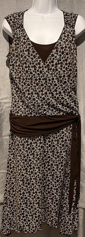 Medium Max Studio Stretch poco por debajo de la rodilla marrón Foto 3 de 4