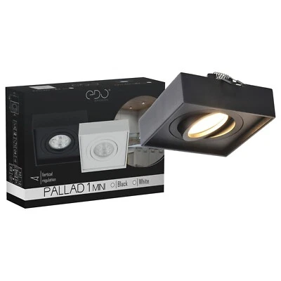 Spot de plafond Plafonnier LED PALLAD MINI Noir GU10 IP20 EDO SOLUTIONS