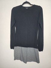 Theory Medium Wool Black dress Attached Skirt