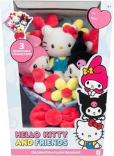 NEW Hello Kitty and Friends 12 inch Plush Celebration Bouquet 9 Plush Included