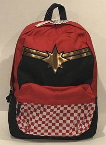 Vans X Marvel Comics Captain Marvel Backpack Red White