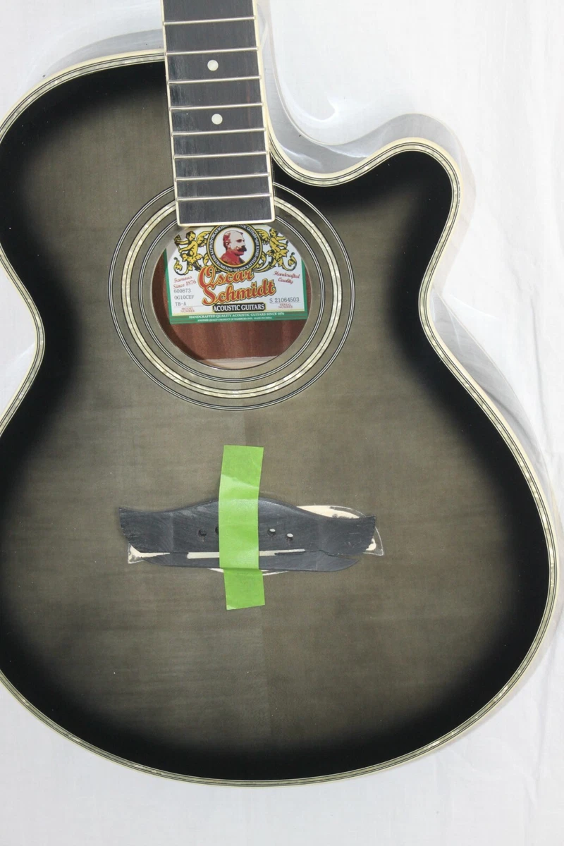 NEEDS REPAIR Oscar Schmidt OG10CEF Concert Acoustic Electric