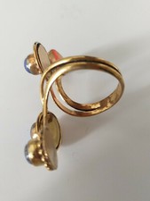 Anello ottone con lapis. Buona verstibilità, regolabile . Lapislazuli.