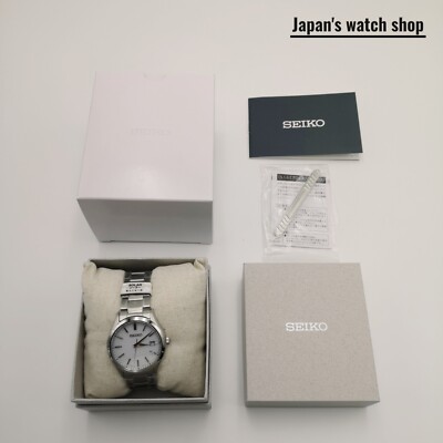 SEIKO Selection SBPX143 Silver Solar 3 Hands Calendar Men's Watch