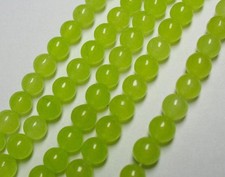 Natural 10mm Green Peridot Gemstone Round Loose Beads 15'' Strand