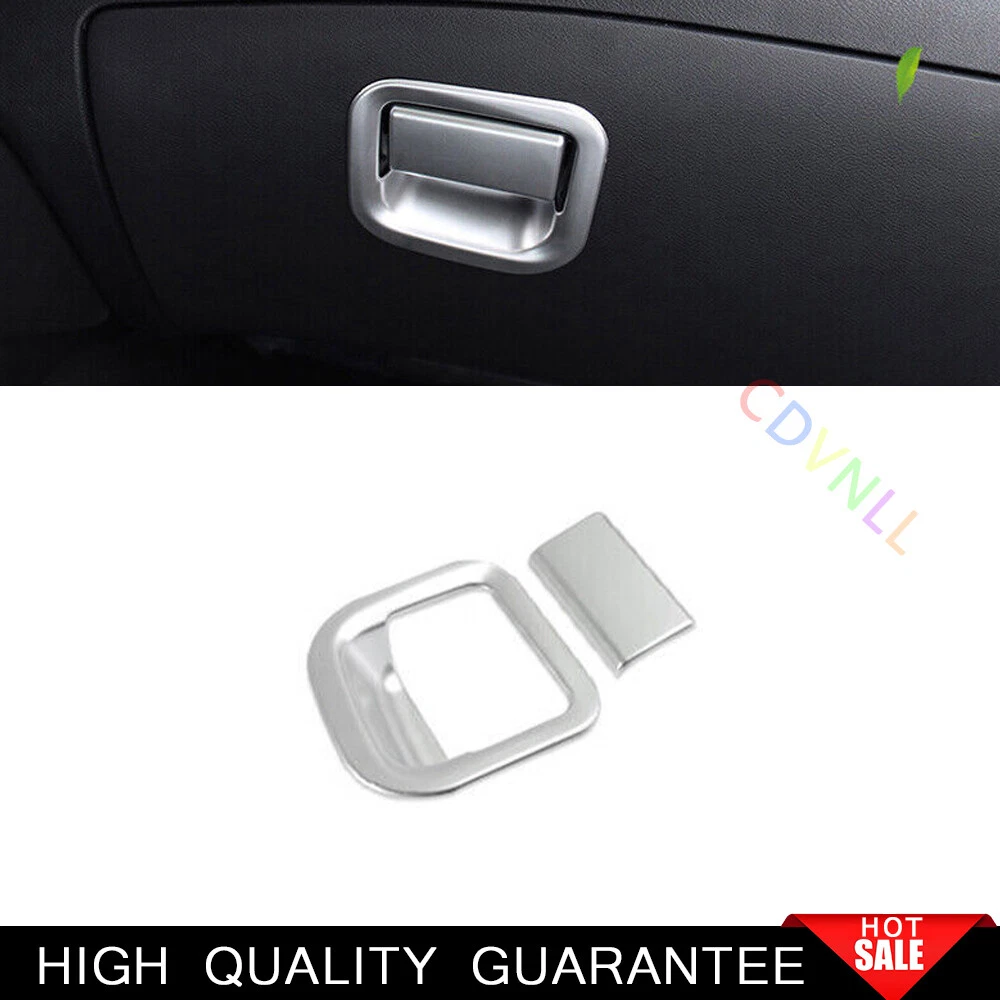 For Nissan Sentra 2020-2022 Matt Silver Co-Pilot Storage Box Handle Cover Trim