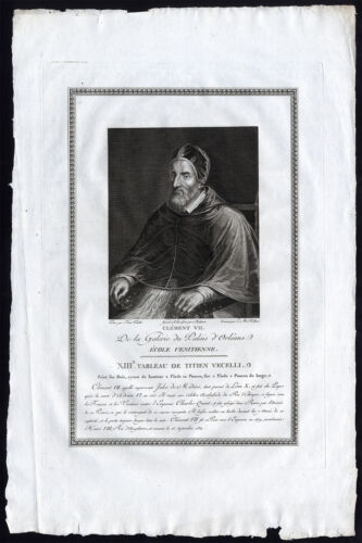 Antique Print-POPE-SAINT-CLEMENT VII-Vecellio-Halbou-1786 - Picture 1 of 1
