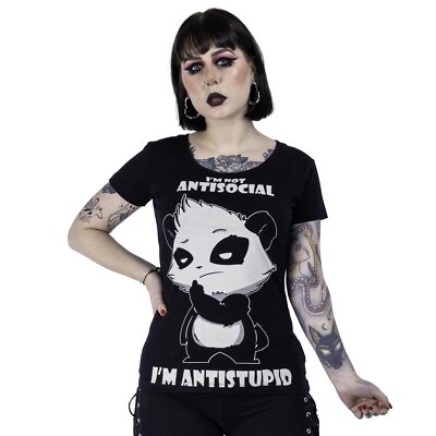 Killer Panda Antisocial T-Shirt   Ships in 2-4 Weeks   Gothic