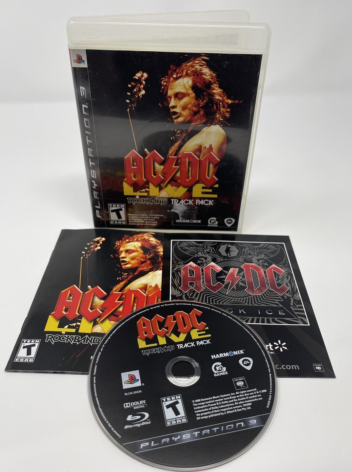 Guitar Hero Rock Band ACDC Live Track Pack PlayStation 3 PS3 Complete w ...