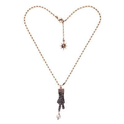 ★SENTIMENTS★ NO.311 [BLACK] MOVE STAR NECKLACE Paparazzi 