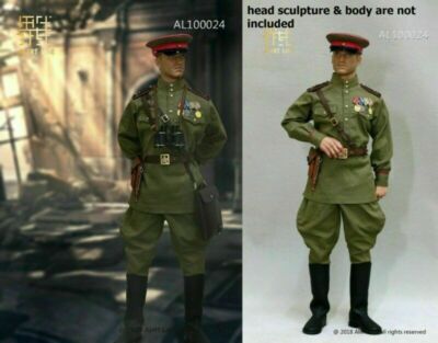 Red Army Senior Officer Tall Boots for Feet 1//6 Scale Alert Line Figures