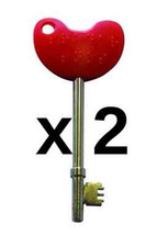 2 PACK NKS RADAR KEY Disabled Toilet Bathroom Door Access  Turn Pub Cafe