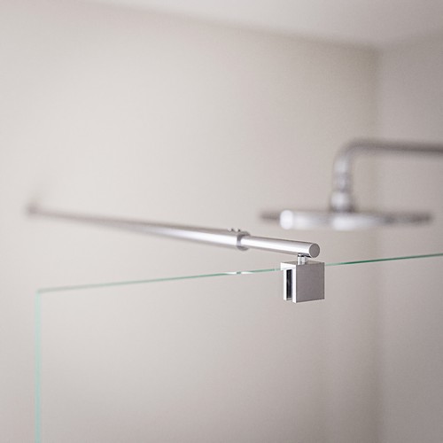 Walk In Dusche 120cm 140cm Duschwand Duschabtrennung 10mm ESG Glas NANO EX101 - Bild 4 von 8