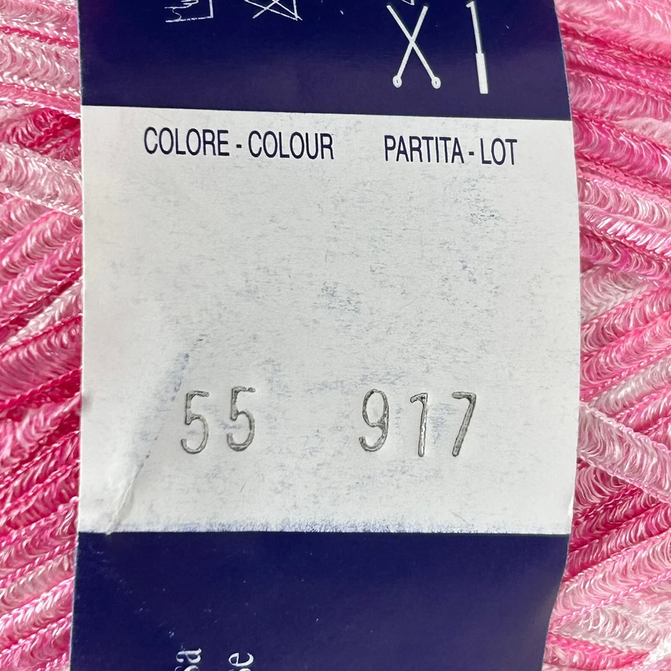 Laines Du Nord Eros 55% Rayon 45% Nylon 190 yards 50g Color 55 Pink - Lot Of 9 - Image 4 of 4