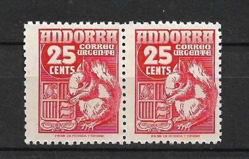spain andorra 1949 edifil 58 ** mnh - 18/21