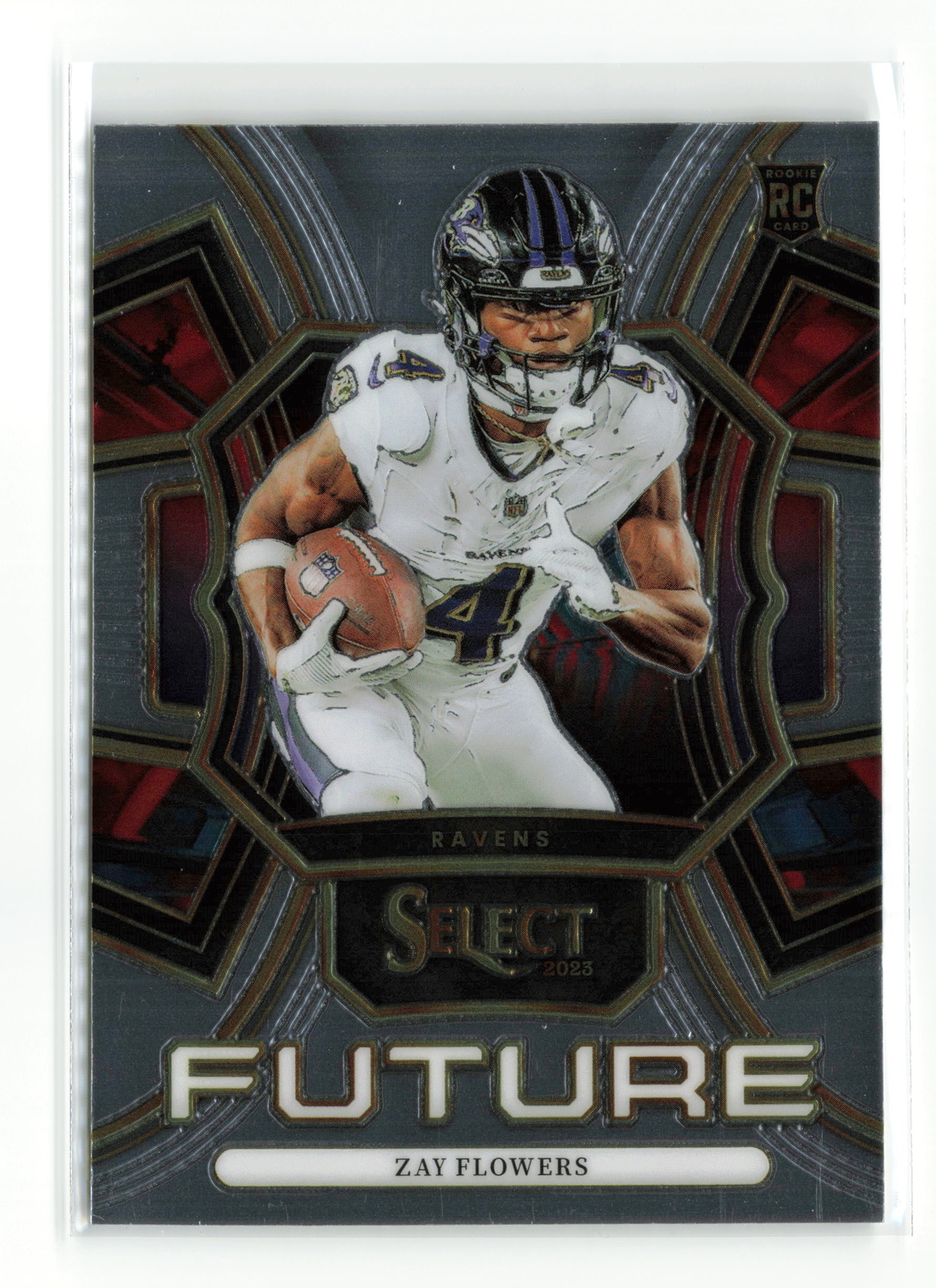 ZAY FLOWERS #FUT-ZFL RC 2023 PANINI SELECT RAVENS FUTURE