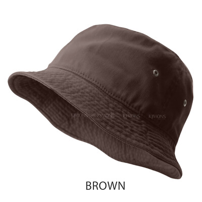 Bucket Hat Boonie Visor Hunting Fishing Outdoor Summer Cap Unisex 100% Cotton