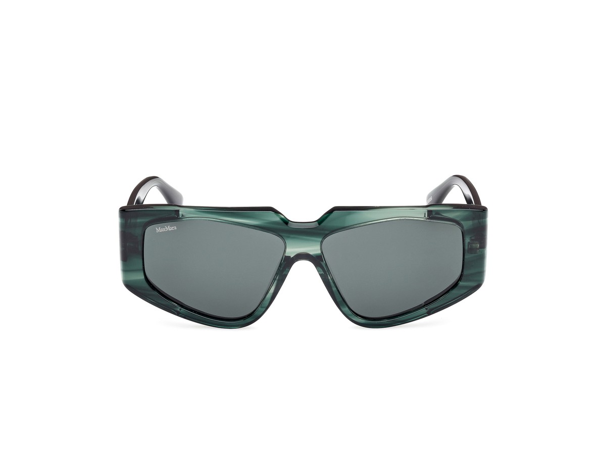 Max Mara GLIMPES6 MM0125 98N Geometric Sunglasses - Striped Green/Green Max Mara Sunglasses for Women for sale - eBay main image 4