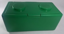 Vintage Plastic Green Chubs Baby Wipes Lego Stackable Storage Container