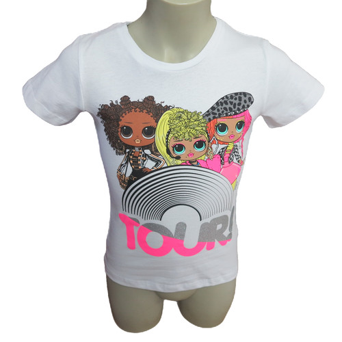 Lupilu Mädchen T-Shirts 2er-Set – Blautöne, Größe 86/92, 100% Baumwolle, Kurzarm