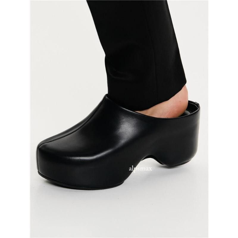 PANTOFOLA D’ORO Sandali ciabatte donna estivi punta tonda tacco alto zeppa plateau pull on casual