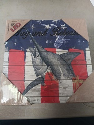 Guy Harvey Led Light Patriotic ''Tag And Release'' NIB Salt Water Fishing Marine