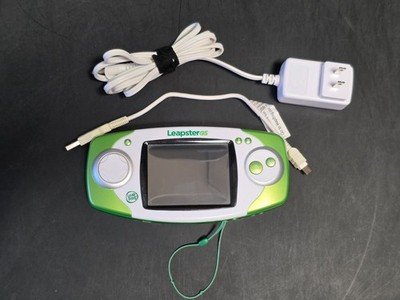 LeapFrog Leapster GS Explorer Green Handheld Bundle 4 Games Case Stylus Works