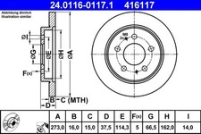Disque de frein Daihatsu TERIOS