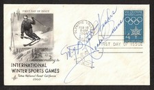 Jesse Owens American Athlete Original Signed Autograph 1960 Winter Olympics FDC