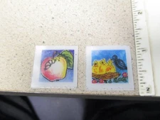 Flicker flasher VariVue 1970s? (2) APPLE & BIRD NEST premium cereal